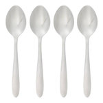 SECRET DE GOURMET Lot de 4 Cuillères à Soupe Inox  Nevis  19cm Argent