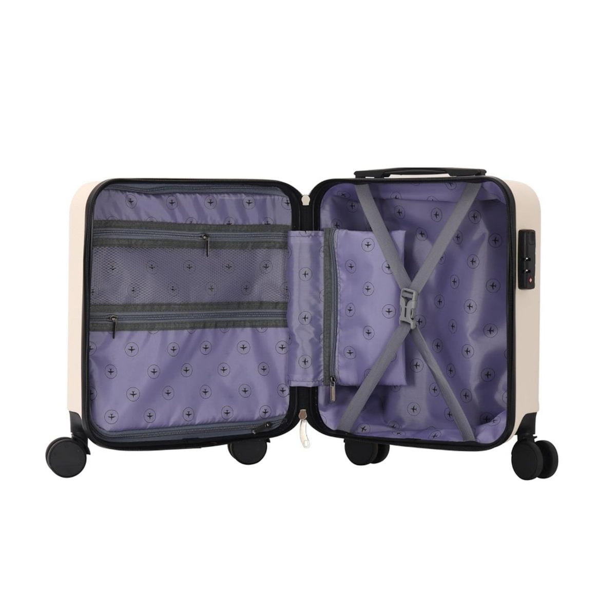 TROLLEY ADC Valise cabine à roulettes blanc - VAL-530