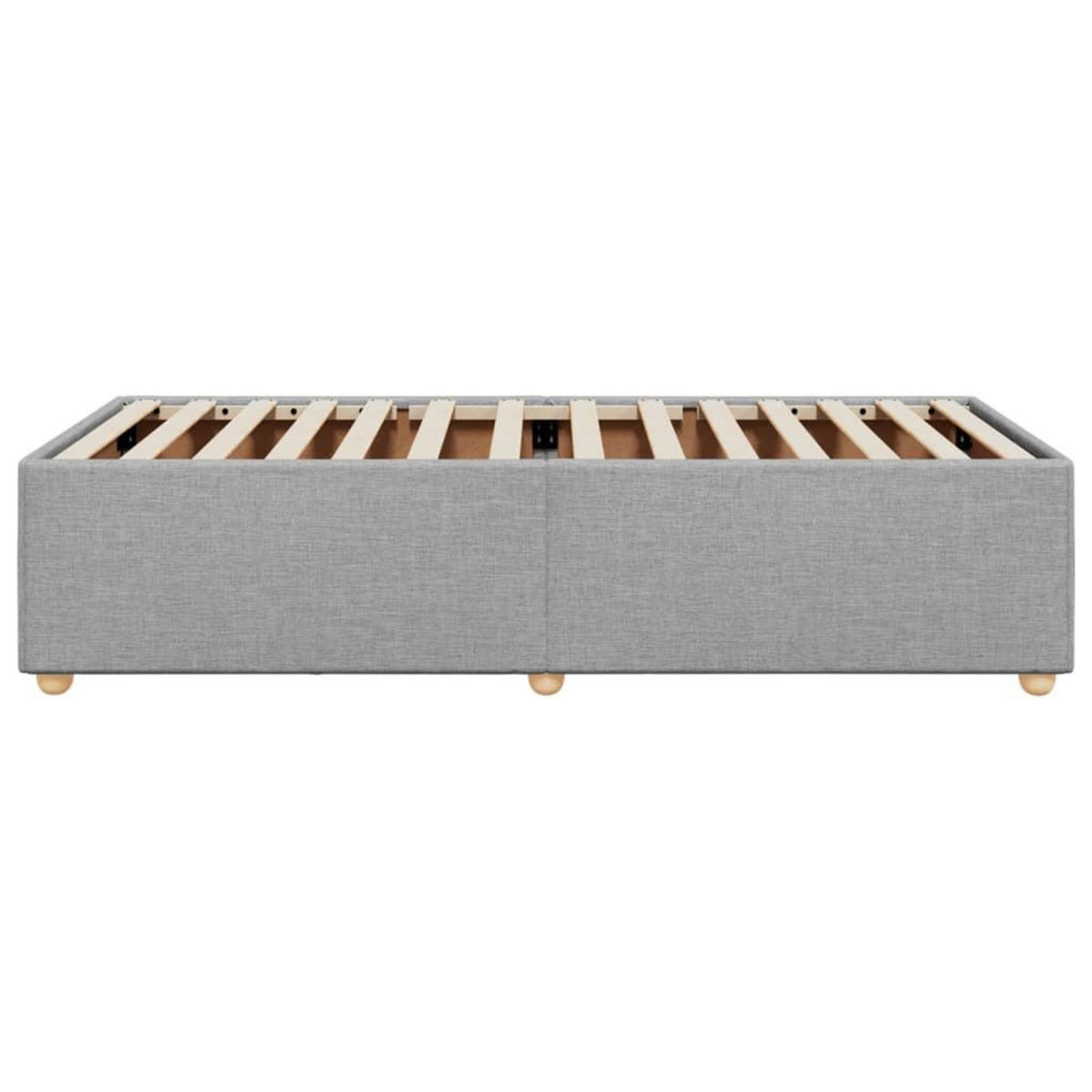 VIDAXL Cadre de lit sans matelas gris clair 90x190 cm tissu