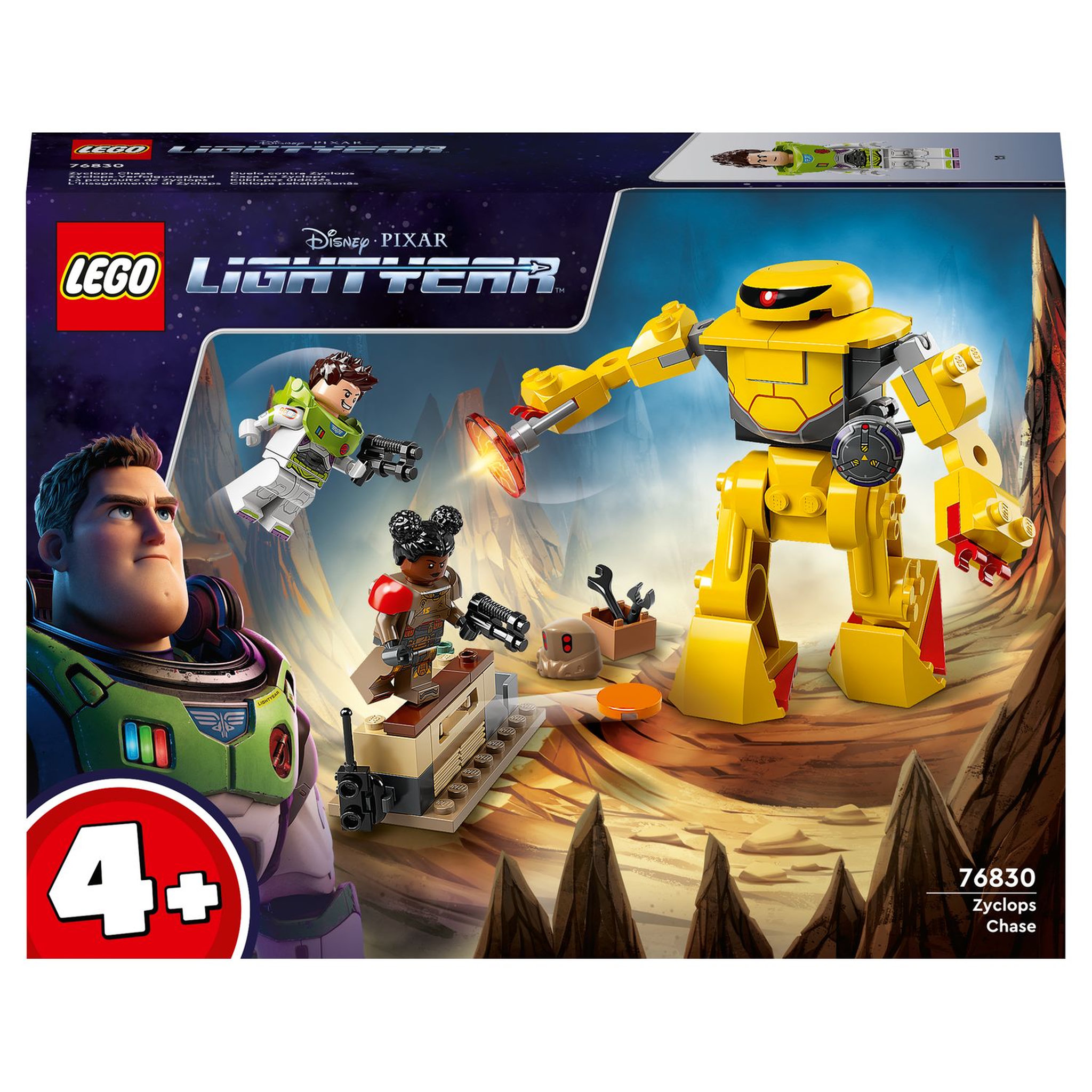 Voir la diapositive 1 : LEGO Disney 76830 Buzz l'éclair La poursuite de Zyclops