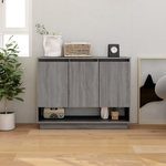 VIDAXL Buffet Sonoma gris 97x31x75 cm Bois d'ingenierie