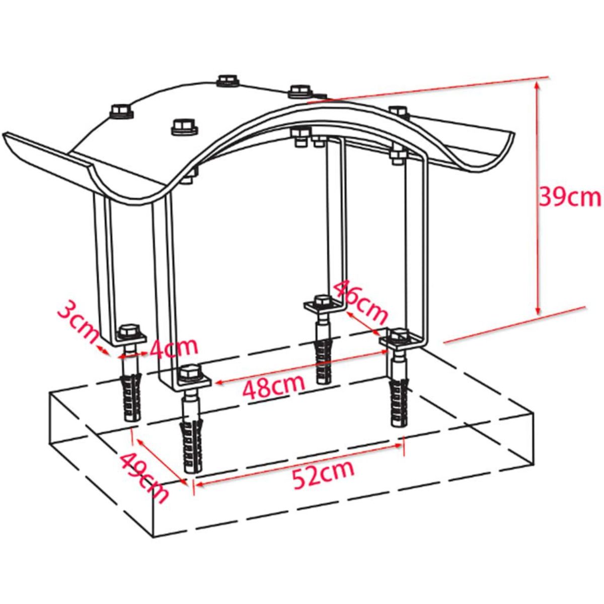 VIDAXL Capot de cheminee Acier inoxydable Argente