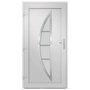 Voir la diapositive 5 : VIDAXL Porte d'entree Blanc 98x208 cm PVC