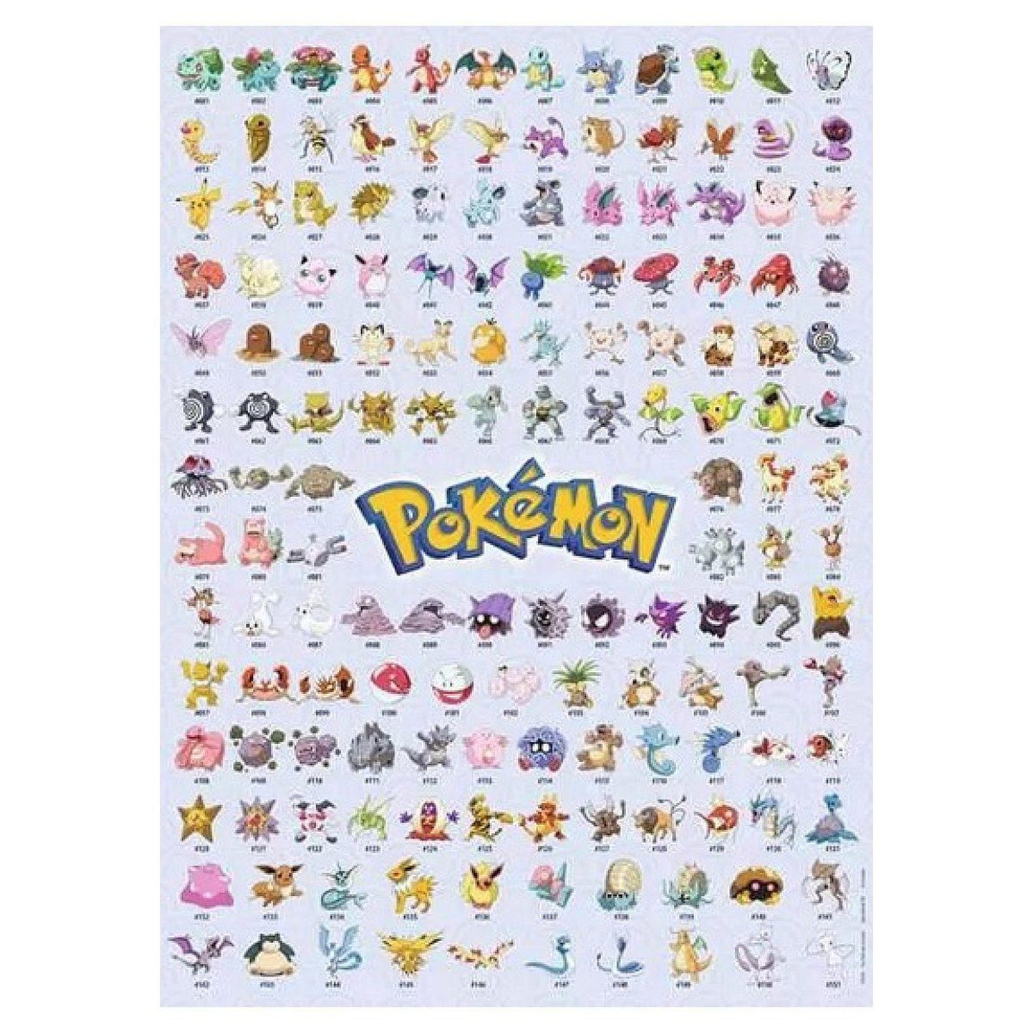 Voir la diapositive 2 : Nathan 500p puzzle pokedex premiere generation pokemon