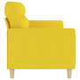 Voir la diapositive 4 : VIDAXL Canape a 3 places Jaune clair 180 cm Tissu