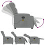 Voir la diapositive 5 : VIDAXL Fauteuil de massage inclinable Gris clair Tissu