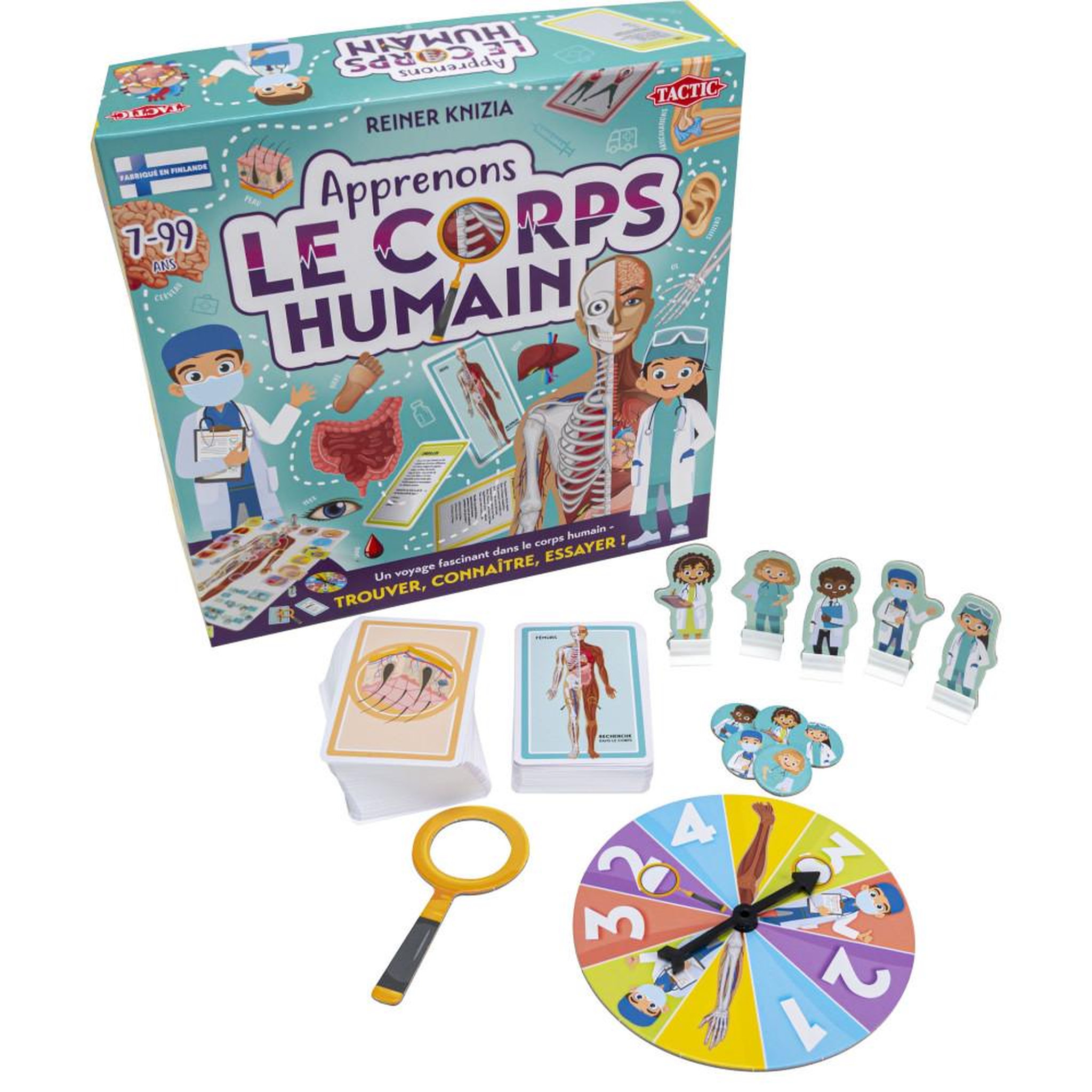 Voir la diapositive 3 : Tactic Apprenons le corps humain - Jeu éducatif - TACTIC - 2 joueurs et plus - Des 7 ans