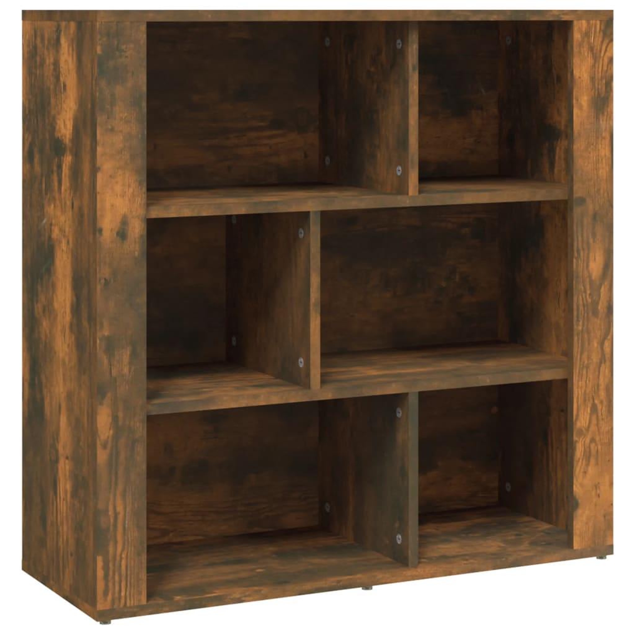 Voir la diapositive 2 : VIDAXL Buffet Chene fume 80x30x80 cm Bois d'ingenierie