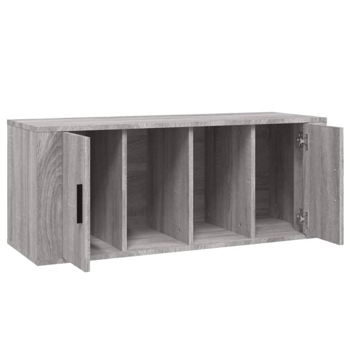 VIDAXL Meuble TV Sonoma gris 100x35x40 cm Bois d'ingenierie