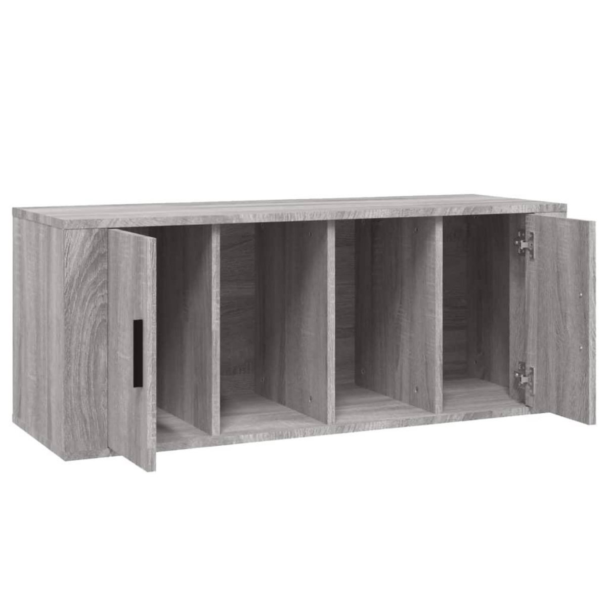 VIDAXL Meuble TV Sonoma gris 100x35x40 cm Bois d'ingenierie
