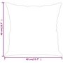 Voir la diapositive 6 : VIDAXL Coussins decoratifs lot de 2 Jaune clair 40x40 cm Tissu