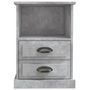 Voir la diapositive 6 : VIDAXL Table de chevet gris béton 43x36x60 cm