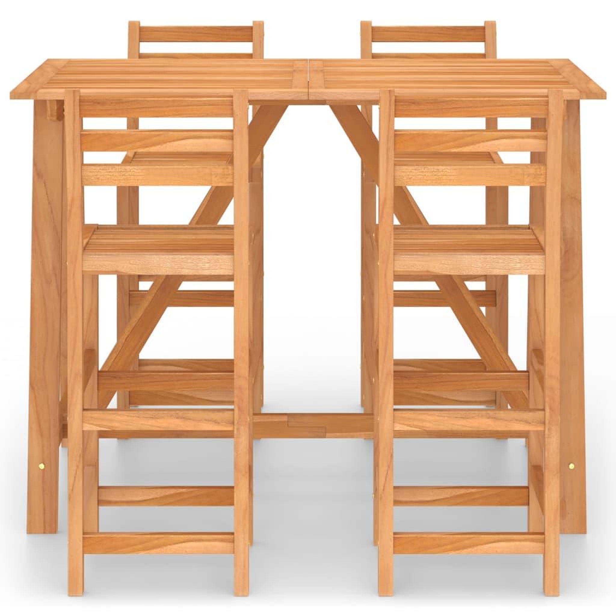Voir la diapositive 3 : VIDAXL Ensemble de bar d'exterieur 5 pcs Bois d'acacia massif