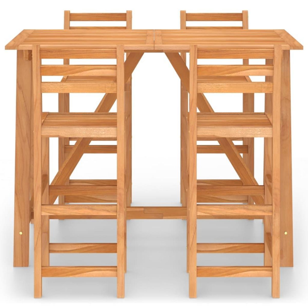 VIDAXL Ensemble de bar d'exterieur 5 pcs Bois d'acacia massif