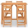 Voir la diapositive 3 : VIDAXL Ensemble de bar d'exterieur 5 pcs Bois d'acacia massif