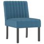 Voir la diapositive 2 : VIDAXL Fauteuil sans accoudoirs bleu velours