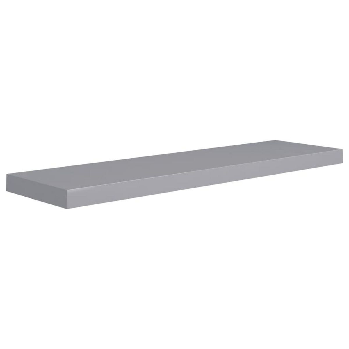 VIDAXL Etageres murales flottantes 2 pcs gris 90x23,5x3,8 cm MDF