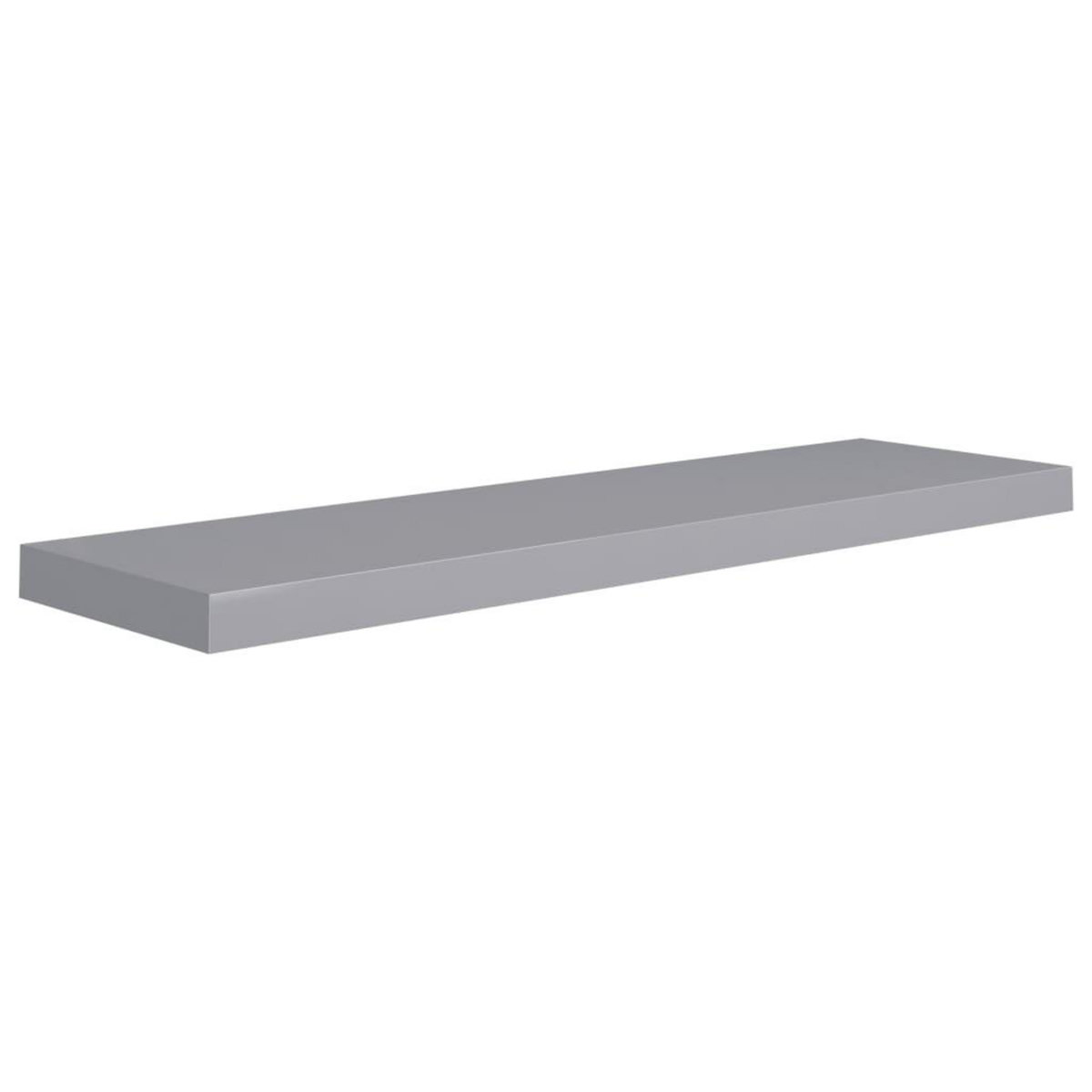 VIDAXL Etageres murales flottantes 2 pcs gris 90x23,5x3,8 cm MDF