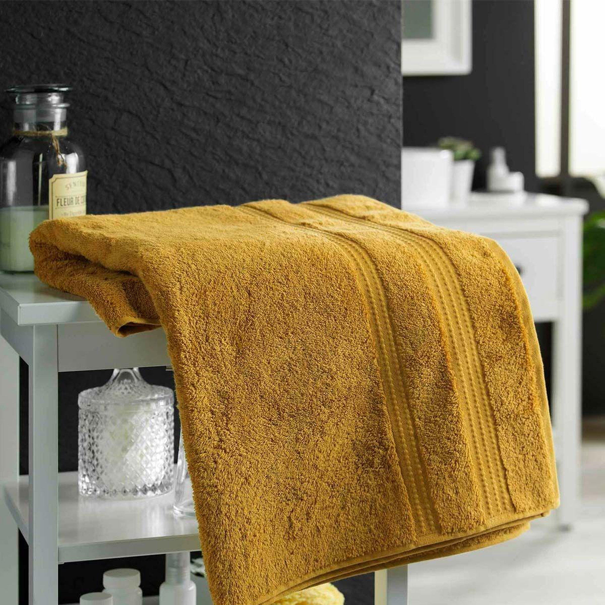 Voir la diapositive 2 : Douceur d'Intérieur Drap de bain  excellence  90x150cm tournesol