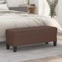 Voir la diapositive 1 : VIDAXL Banc Marron 100x35x41 cm Similicuir