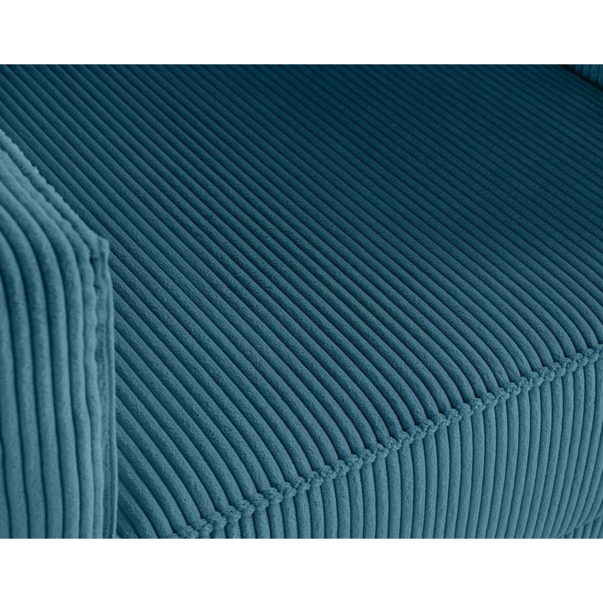 LISA DESIGN Charlie - fauteuil - pieds hauts - en velours côtelé