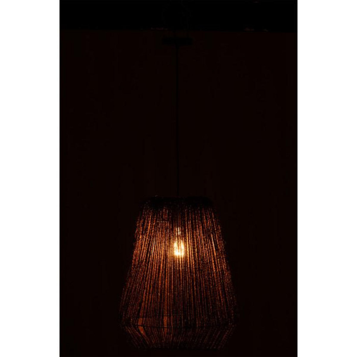 Paris Prix Lampe Suspension en Palmier  Trudy  50cm Marron