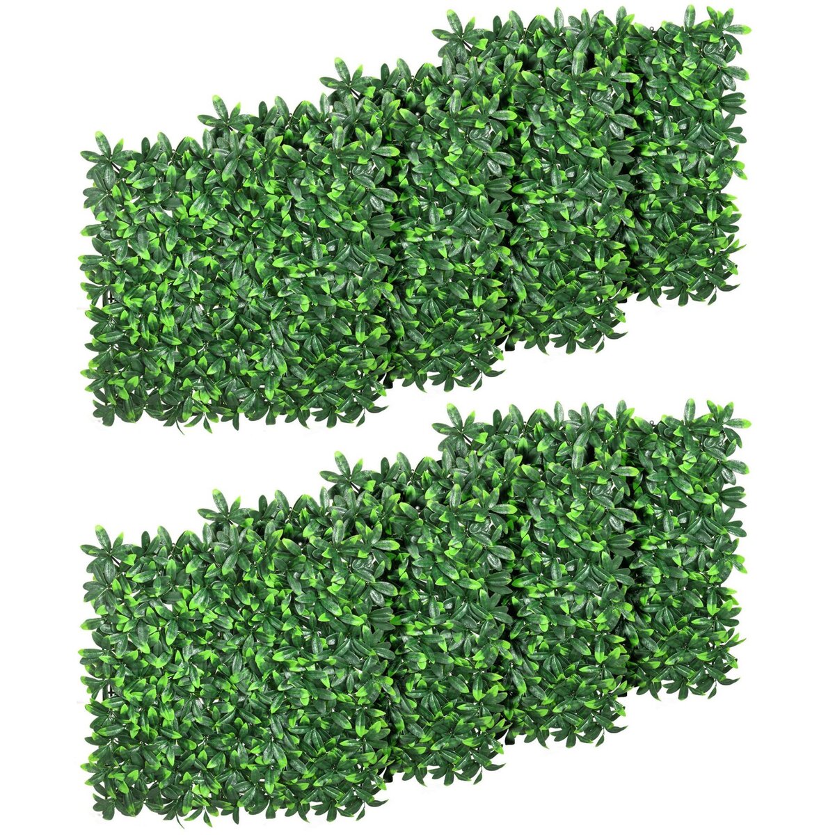 Outsunny - Haie artificielle feuilles de laurier - treillis