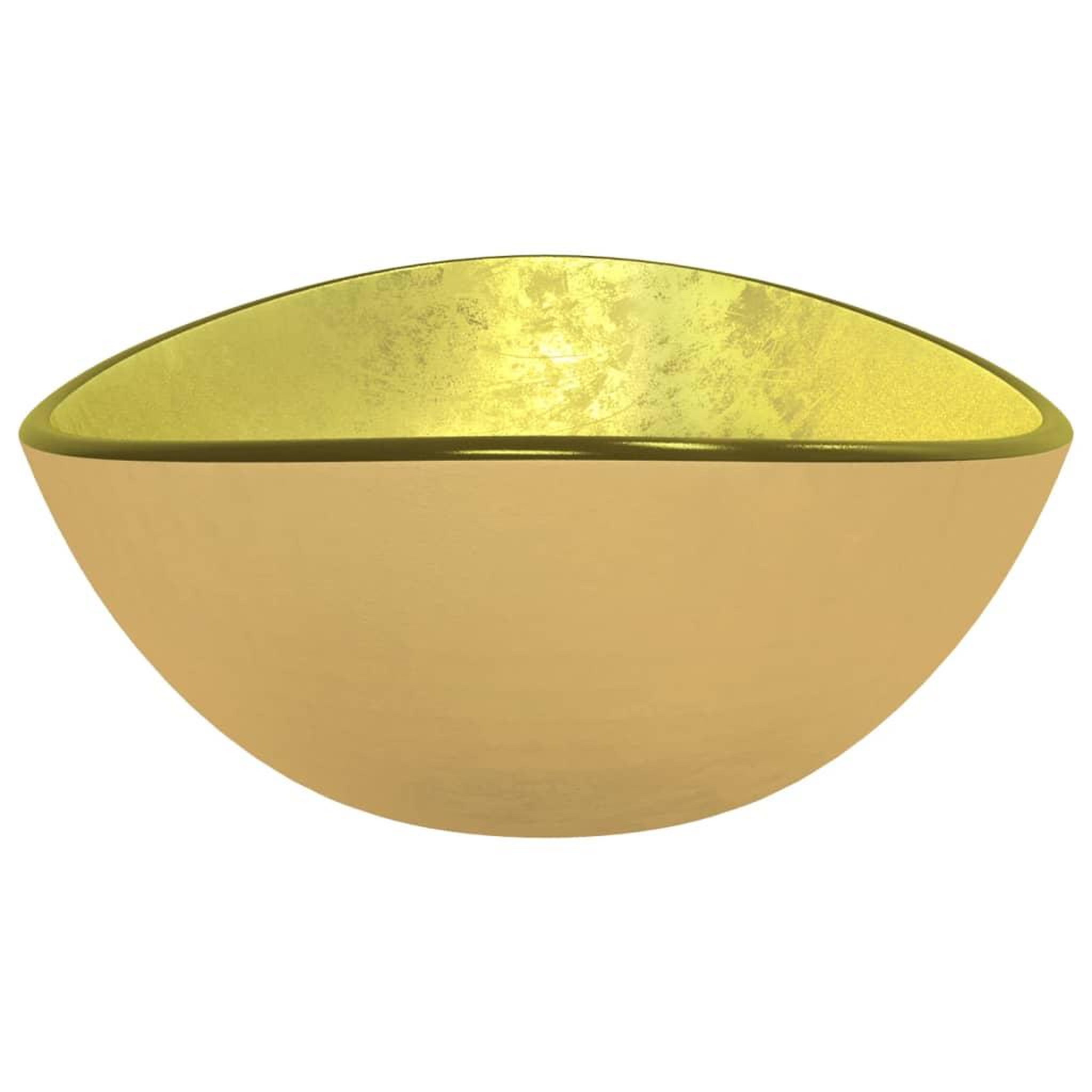 Voir la diapositive 4 : VIDAXL Lavabo Verre trempe 54,5x35x15,5 cm Dore