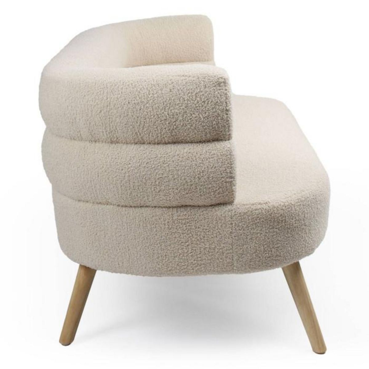 Paris Prix Canapé 2 Places Bouclette  Rondo  145cm Beige