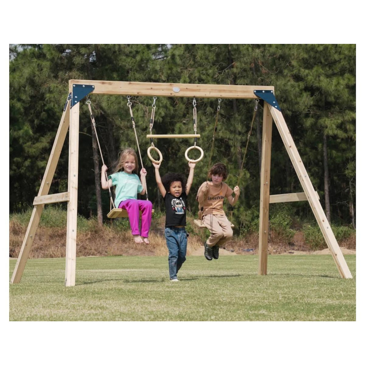 Axi House Portique double Maya avec trapèze marron