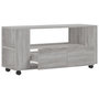 Voir la diapositive 5 : VIDAXL Meuble TV sonoma gris 102x34,5x43 cm bois d'ingenierie