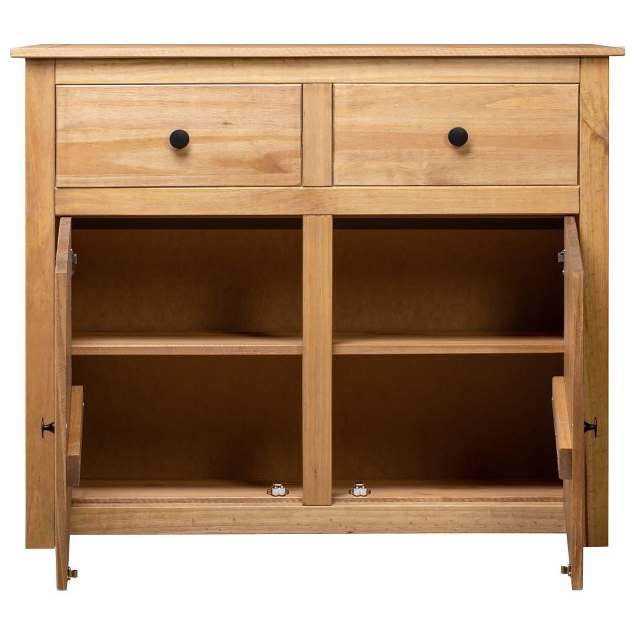 Voir la diapositive 4 : VIDAXL Buffet 93x40x80 cm Pin solide Assortiment Panama