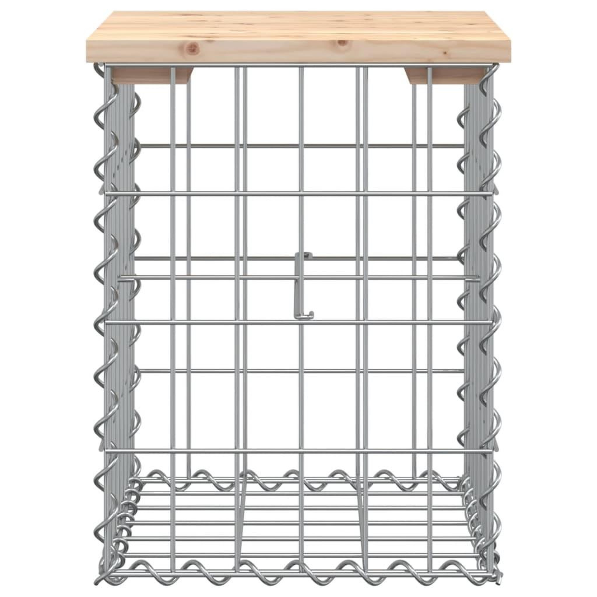Voir la diapositive 3 : VIDAXL Banc de jardin design de gabion 33x31x42 cm bois massif de pin
