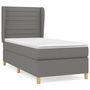 Voir la diapositive 2 : VIDAXL Sommier a lattes de lit avec matelas Gris fonce 80x200 cm Tissu
