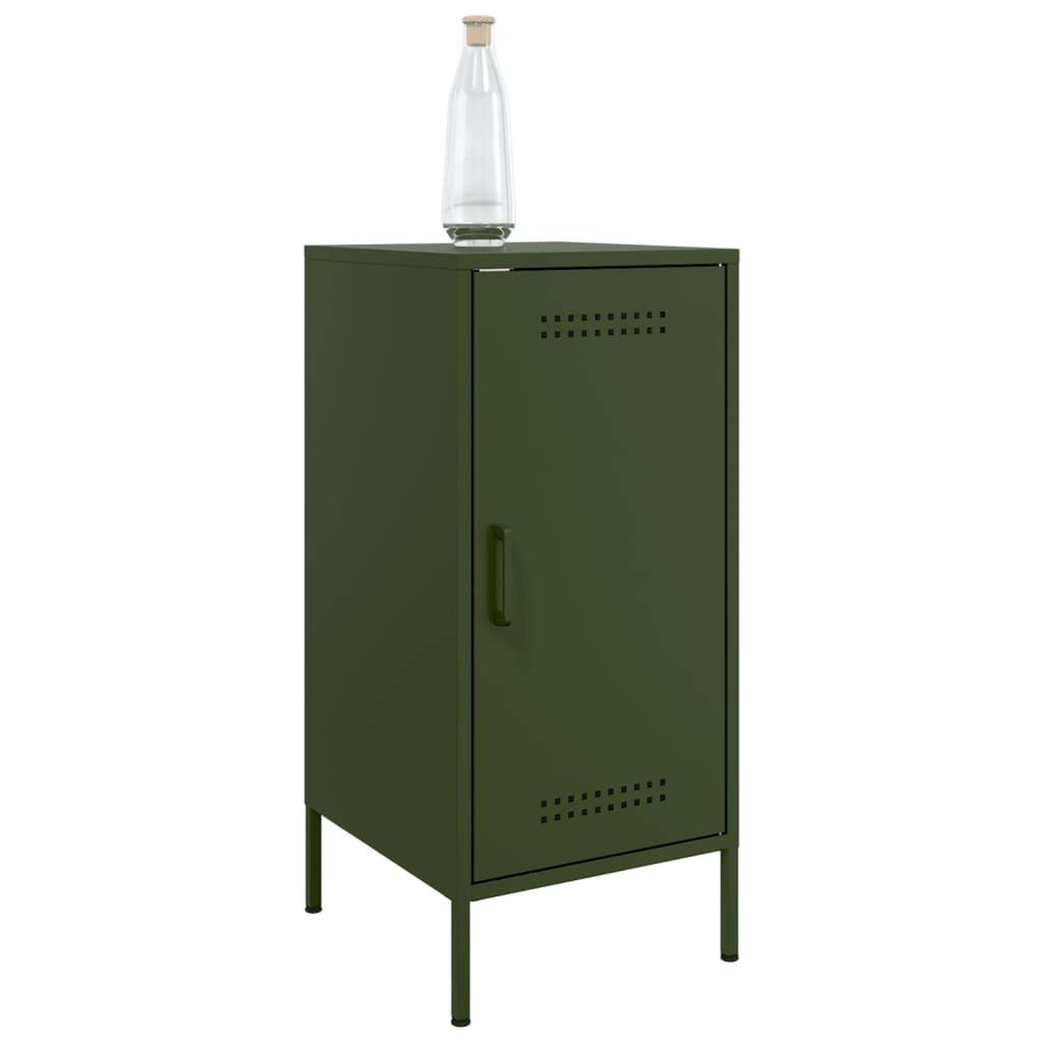 Voir la diapositive 4 : VIDAXL Buffets 2 pcs vert olive 36x39x79 cm acier