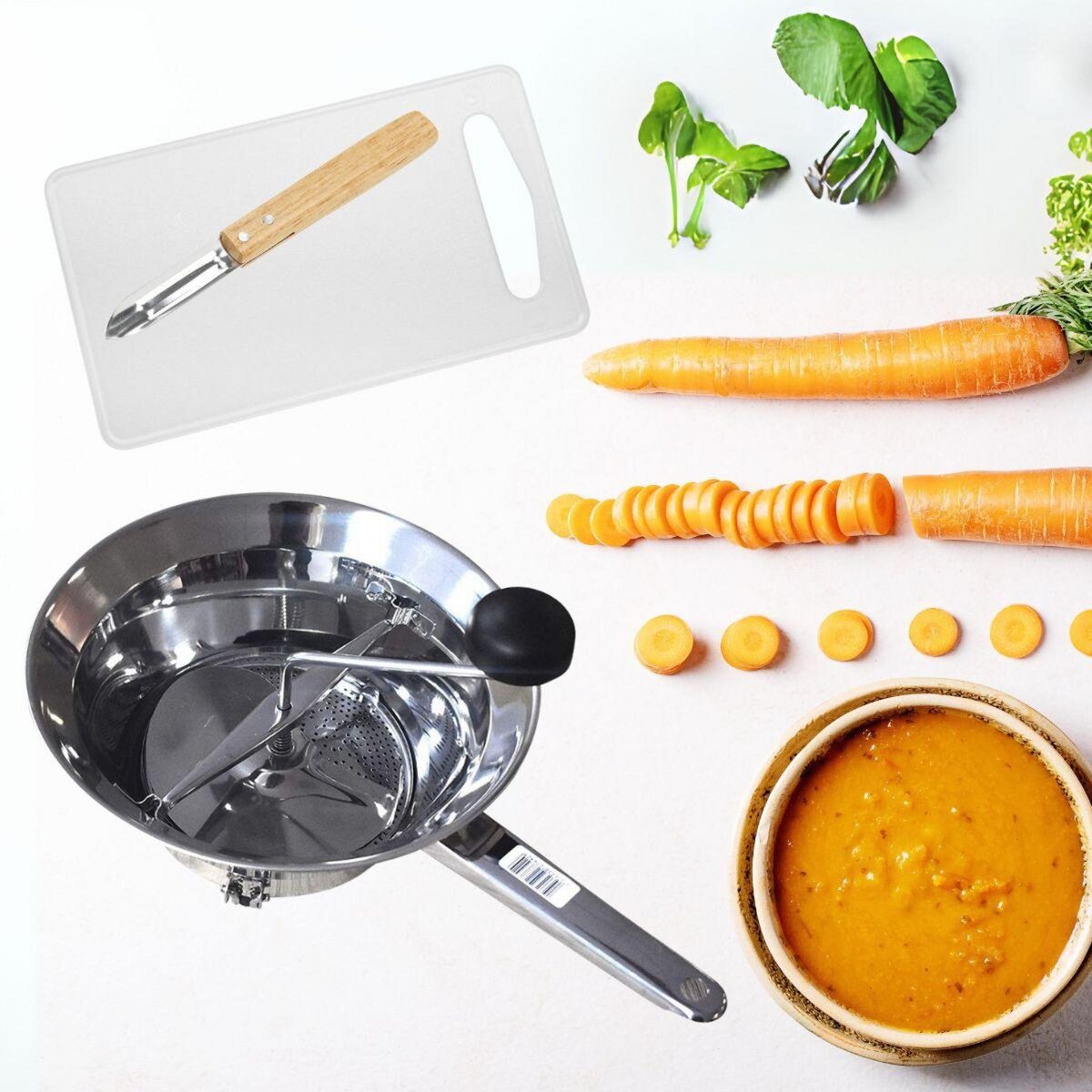 Fackelmann Ensemble d'accessoires pour préparation des légumes Fackelmann