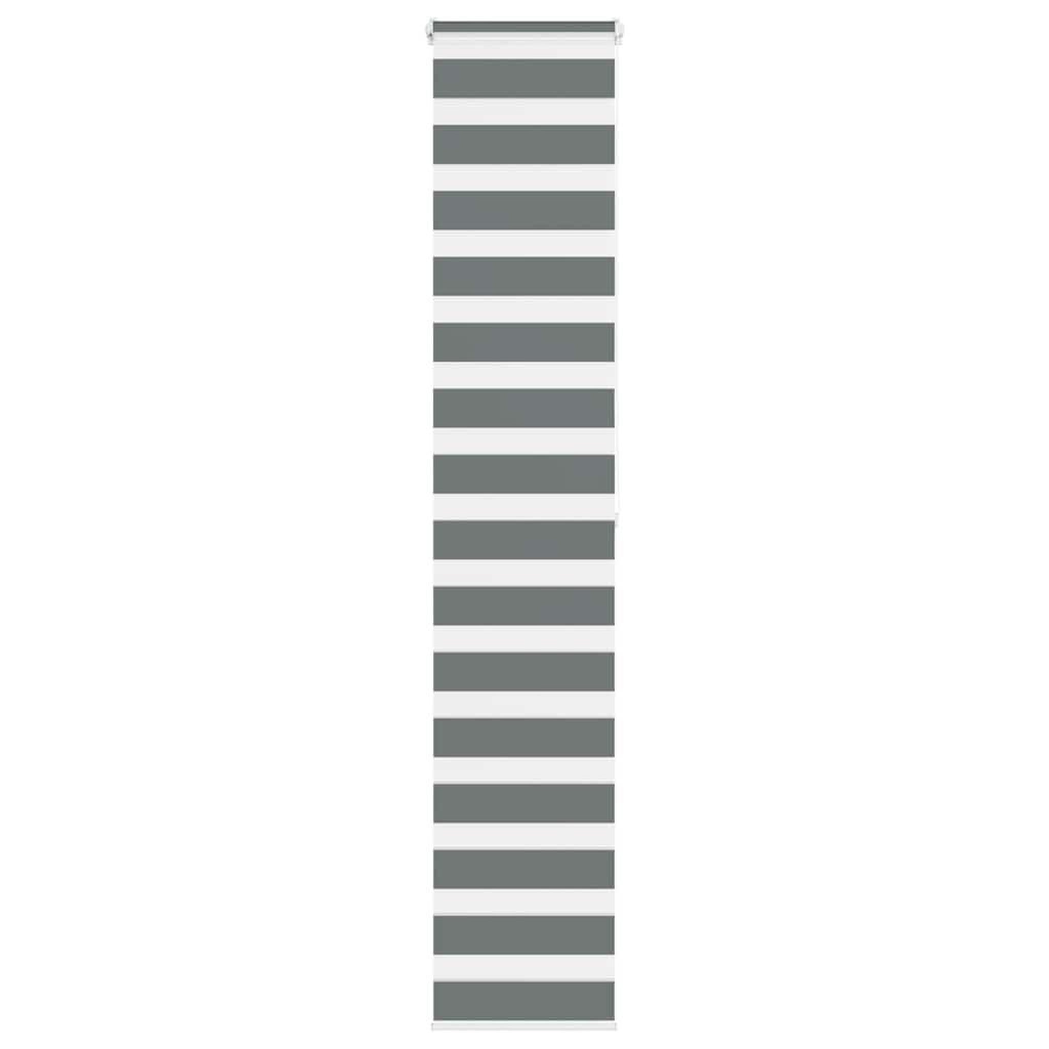 VIDAXL Store zebre gris fonce largeur du tissu 35,9 cm polyester