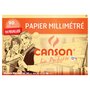 CANSON Pochette papier millimétré 16 feuilles A4 bistre