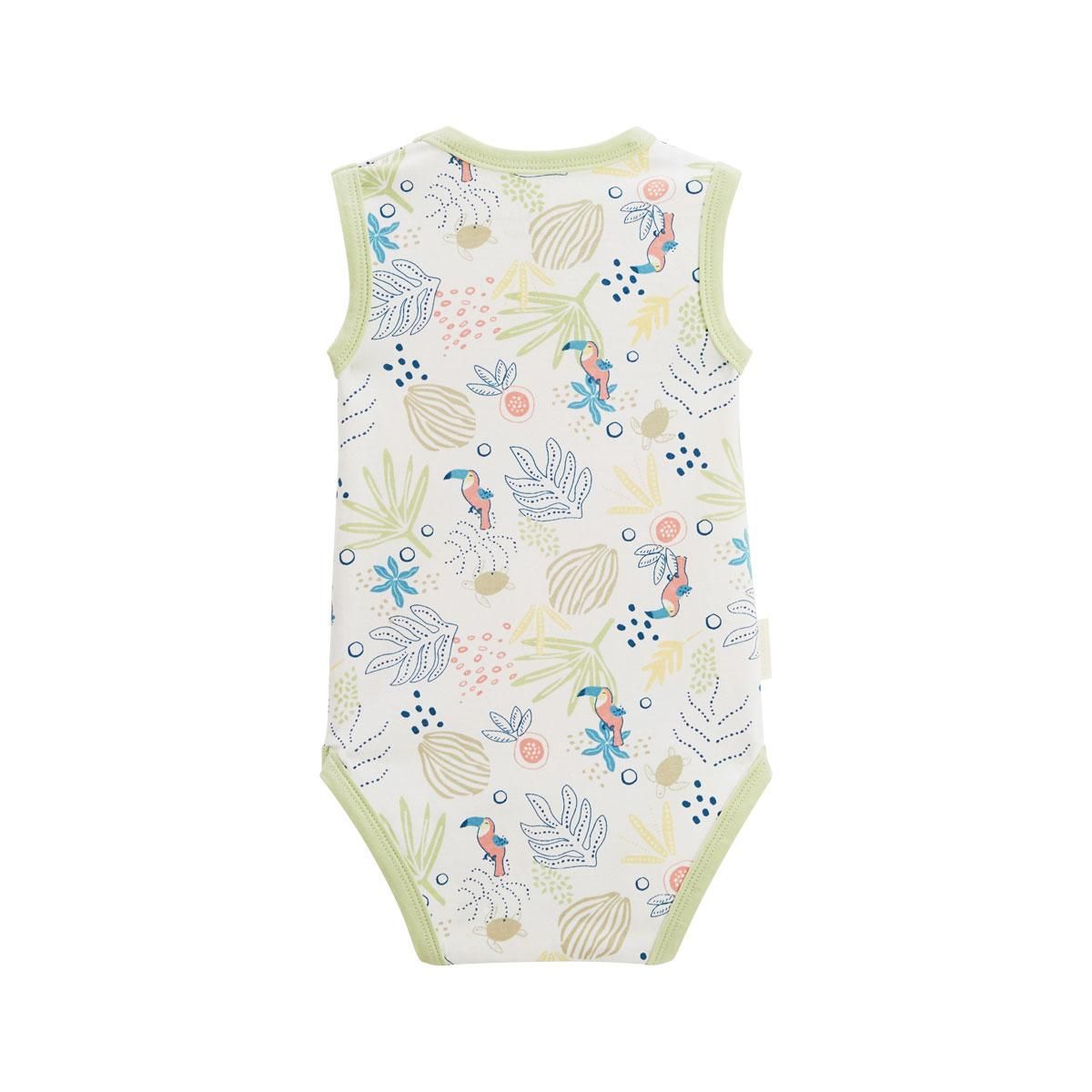 Petit Béguin Lot de 2 bodies bébé sans manches Moka