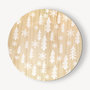 Voir la diapositive 4 : FEERIC LIGHT & CHRISTMAS Lot de 12 assiettes de présentation effet bois SAPINS - Beige