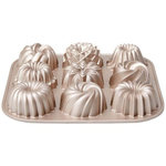 Patisse Moule 9 mini-kouglofs rose cuivré - 04521