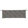 Voir la diapositive 4 : VIDAXL Coussin de banc de jardin gris fonce melange 150x50x7 cm tissu