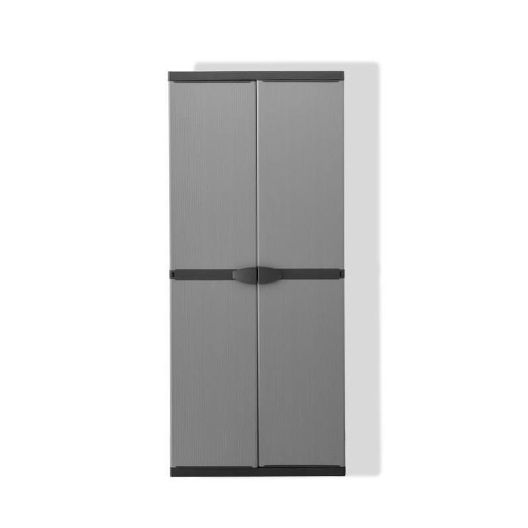 Voir la diapositive 3 : TOOD TOOD Armoire de rangement haute en resine 3 tablettes