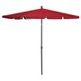 Voir la diapositive 1 : VIDAXL Parasol de jardin avec mat 210x140 cm Rouge bordeaux