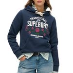 SUPERDRY Sweat  Femme Superdry Lot 54 Hood. Coloris disponibles : Bleu
