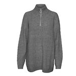 Vero Moda Pull 1/4 Zip Beige Femme Vero Moda Mili. Coloris disponibles : Gris