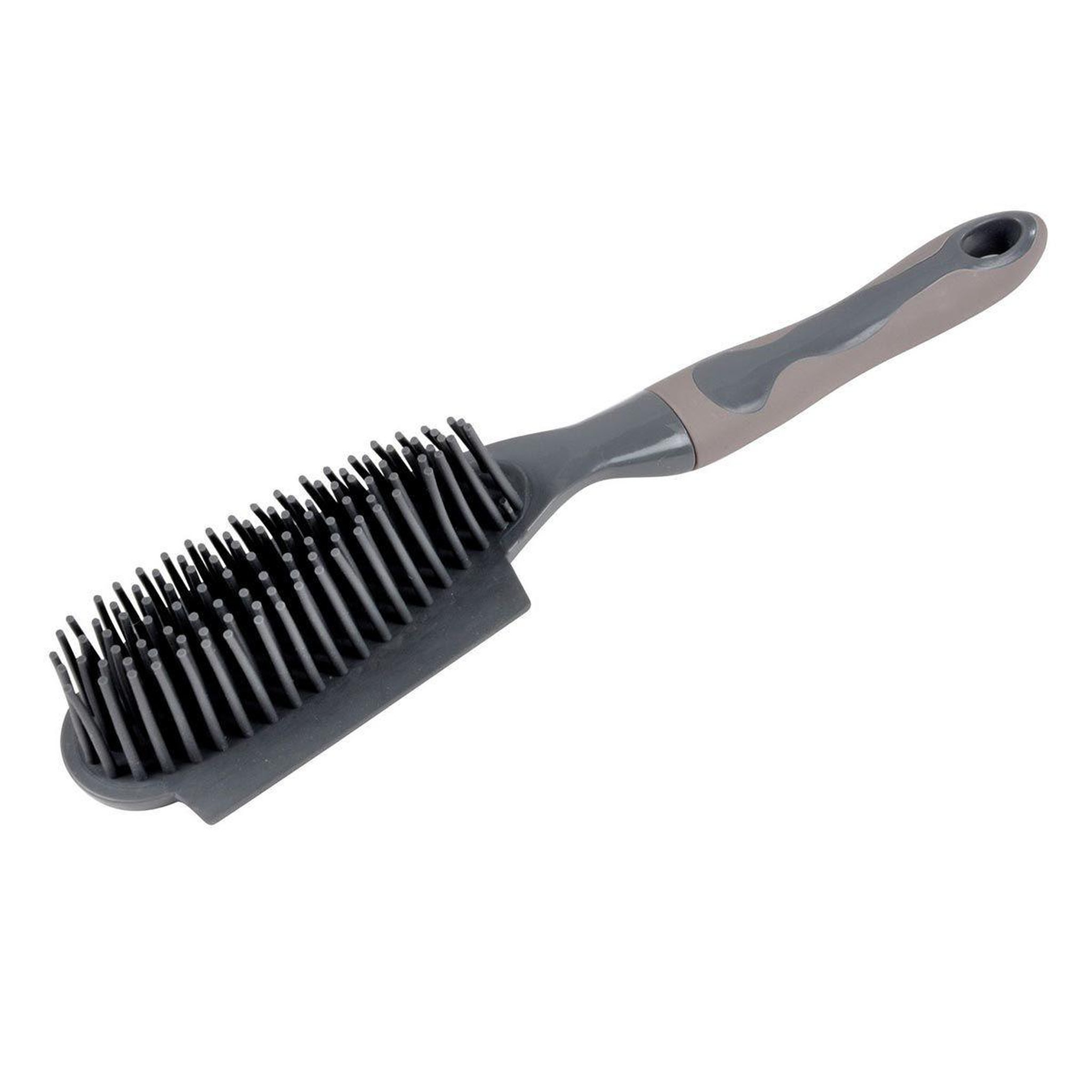 HOMEA Brosse de nettoyage  tapis  26cm anthracite & taupe