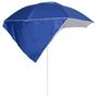Voir la diapositive 3 : VIDAXL Parasol de plage avec parois laterales bleu 215 cm