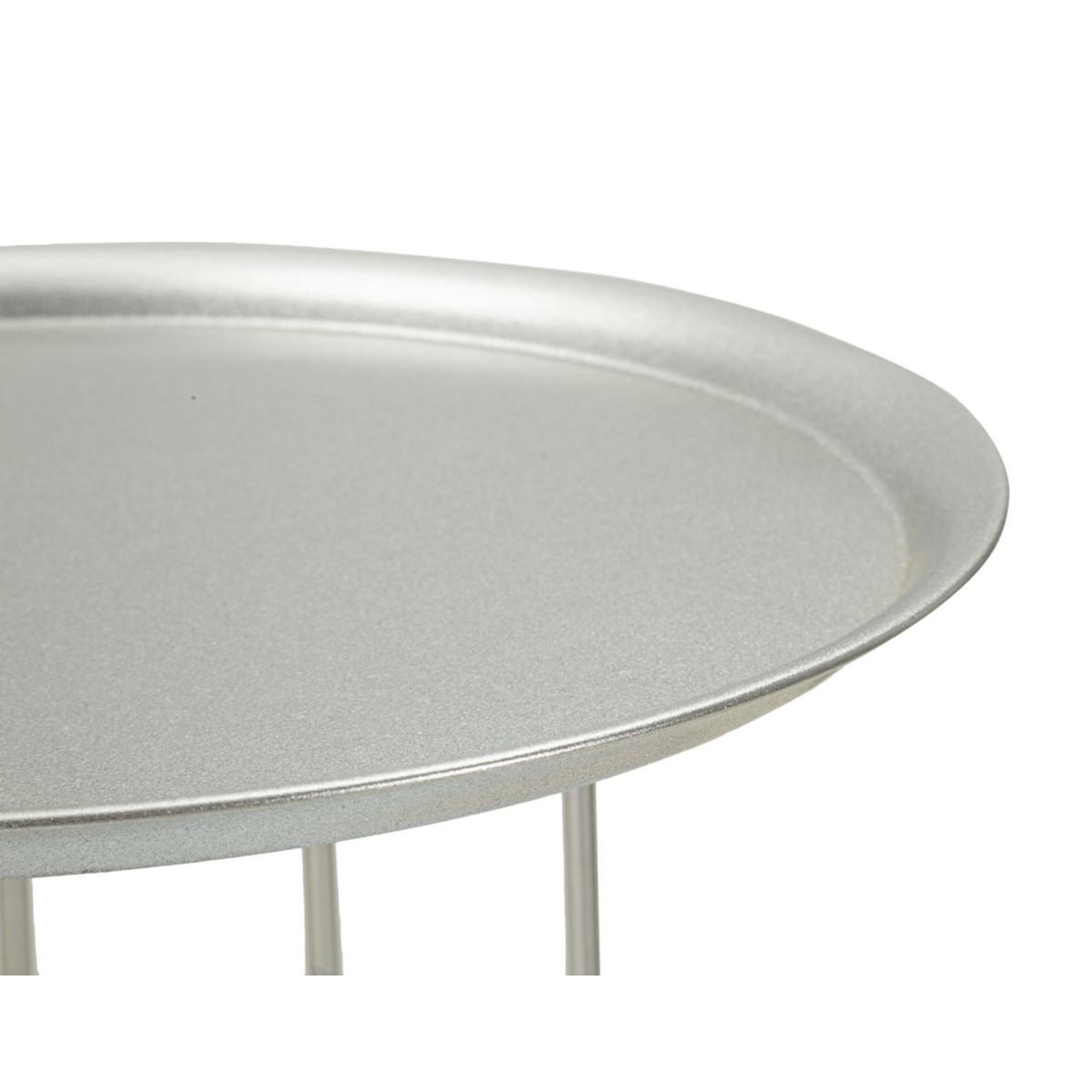 Voir la diapositive 5 : Paris Prix Table d'appoint avec étagère en marbre  tower  76cm argent