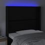 Voir la diapositive 4 : VIDAXL Tete de lit a LED Noir 93x16x118/128 cm Similicuir